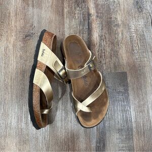 Betula by Birkenstock Gold Mayari Style Sandals 38 8 8.5